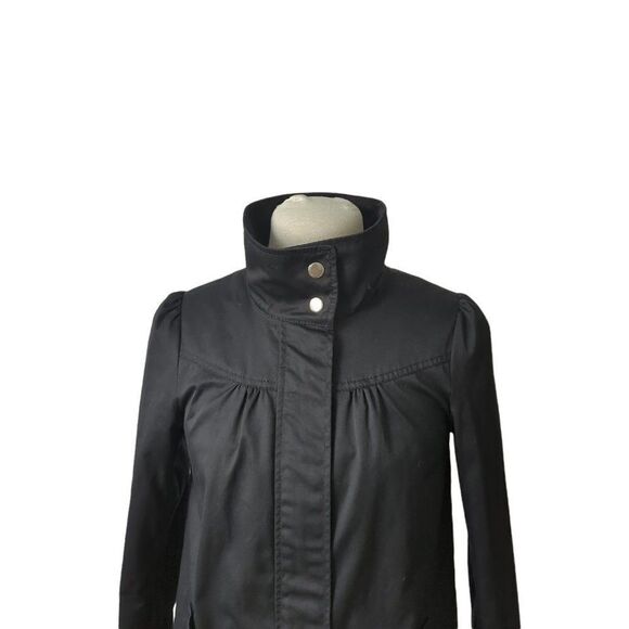 H&M High Neck Mid-Length  Twill Lightweight Coat - Picture 4 of 6